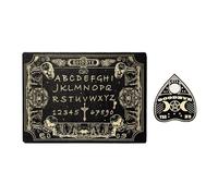 Wooden Spirit Board, Miniature Spirit Board,Carte de divination en bois miniature - Outils de divination métaphysique Décoration de maison avec planchettes d'anniversaire et d'Halloween