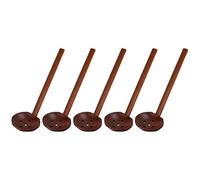 Wooden Spoons Japanese Tortoise Shell 5Pcs Set Sturdy Handle Hand Polished Smooth Lightweight Kitchen Utensils for Cooking Serving Mixing Soup Gifts Restaurant Home Use Beech (Old paint color with