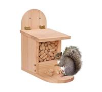 Wooden Squirrel Feeder - Pique-nique Table Chipmunk Feeding Station | Easy Fill Backyard Garden Wildlife Feeder, Durable Outdoor Garden Accessory For Backyard Gardening, Easy To Fill