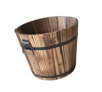 Wooden Suculent Pot Set - Rustic Planter Cup, Compact Plant Holder, Artistic Desktop Ornament, Reusable Floral Vessel | Indoor Green Display, Workspacee Decoration Idea, Handmade Gift Option, Creative