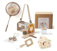 WOODEN TEETHER Kit de Recherche pour Enfants, Exploration Naturelle, Cadeau pour garçons et Filles, Camping, Exploration Naturelle (Livres en Bois Disponibles)