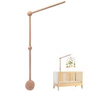 WOODEN TEETHER Support mobile pour berceau de bébé, bras mobile à suspendre, support de téléphone pour chambre d'enfant, support de décoration pour suspendre le lit mobile, cloche vent