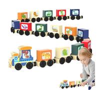 Wooden Train Set -23x16x5.5cm Early Education Toys | Fine Motor Skills Toy | Engaging Visual Appeal for Boys Living Room Bedroom Favor Kindergarten Preschool School Homeschooling Birthday