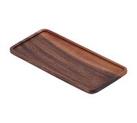 Wooden Tray Small Wooden Platters Rectangle Walnut Chinese Style Hand Polished Clear Texture Tea Set Tray for Home Hotel