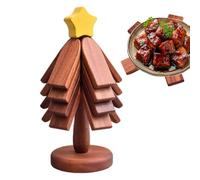 Wooden Trivet - Christmas Tree Heat Resistant Table Protector