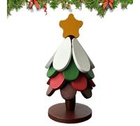 Wooden Trivet - Foldable Tree Shape Stand - Heat Resistant Christmas Decor | Christmas Tree Trivet Set Restaurant Camping Picnic Barbecue Cups Bowls Plates Soup Pots Baking Pans
