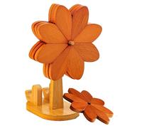 Wooden Trivets - Trivets for Hot Dishes, Heat Resistant Non-Slip Coasters, Rustic Trivetss Hot Pads Table Decor for Pot Pan Bowl Plate Kitchen Dining Table Decor Farmhouse Office Christmas