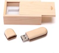 Wooden Two Tone USB 2.0 Flash Drive with Wooden Box (16GB,Wood)