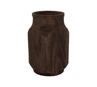 Wooden Vase 4,33 x 7,87 pouces | Wooden Flower Vases for Centerpieces with Rustic Boho Design, Natural Decorative Wood Accent, Farmhouse Table Decoration, Living Room, Bedroom, Shelf, Home Decor Acces
