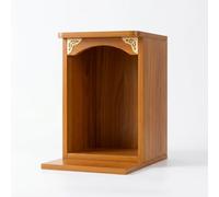 Wooden Wall Mounted Buddhist Altar Shrine for Buddha Statue Home Decor(Rosewood Color A,40 * 74)