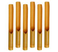 Wooden Wind Chimes - Wooden Wind Chimes for Outside | Wood for Outside | Crafting Bell Tubes | 6 Pieces Handcrafted Natural Porch, Patio, Garden