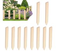 Wooden Wooden Garden Stakes | 10 Pieces Decorative Rustic Stable Markers