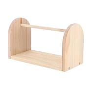 Wooden Wool Holder - tread Storage | 25.4x12x15cm Crochet Tool with Easy-Roll Bearings, Fiber Guide for Consistent Tension, Craft Organizer Base with Non Slip Design, Thread Holder for Crafting