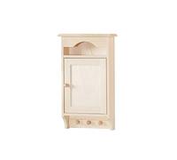 Wooden World Armoire à clés - Boîte de Rangement de Placard Crochets Support pour découpage en Bois Clair K05