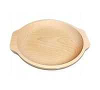 Wooden World - Assiette décorative en bois pour servir des plats et des apéritifs - ronde