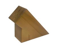 Wooden World - Bloc à couteaux de cuisine en bois pour 5 lames - Support à couteaux organisateur écologique naturel - brun clair