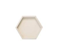 Wooden World - Boîte en nid d'abeille hexagonale géométrique en bois récipient profond fait à la main pour bijoux noix biscuits bonbons autres collations découpage bricolage