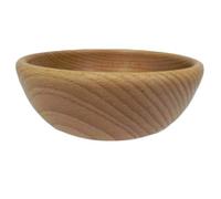 Wooden World Bol décoratif en bois pour fruits et noix - Bol en bois de hêtre naturel de style rustique pour collation - 18 cm