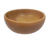 Wooden World Bol décoratif en bois pour fruits et noix - Bol en bois de hêtre naturel de style rustique pour collation - 16 cm