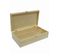 Wooden World Caisse de bouteilles de vin en bois double pour deux bouteilles de vin