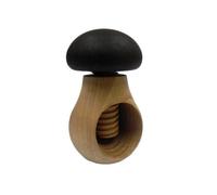 Wooden World Casse-noix en bois de hêtre naturel en forme de champignon - Très solide - Cadeau de Noël idéal - Marron foncé