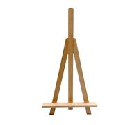 Wooden World - Chevalet en bois 25 cm pour photos, cadres et petites œuvres - Support décoratif compact pour maison, bureau, événements, expos, vitrines, mariages et plus