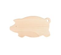 Wooden World - Planche à découper en bois, pour servir des snacks ou pour la décoration de cuisine - en forme de cochon