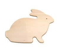Wooden World - Planche à découper en bois, pour servir des snacks ou pour la décoration de cuisine - en forme de lapin