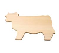 Wooden World - Planche à découper en bois, pour servir des snacks ou pour la décoration de cuisine - en forme de vache