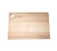Wooden World - Planche à découper et à Servir en Bois de hêtre avec Un Trou - 45 x 30 cm