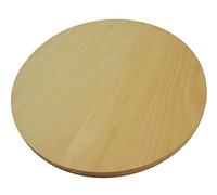 Wooden World - Planche à découper ronde en bois circulaire double face 55 cm