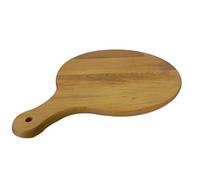 Wooden World - Planche à pizza ronde avec poignée, planche à découper circulaire en bois massif - 50 cm