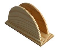 Wooden World - Porte-serviettes en bois pour décoration de table de restaurant, porte-mouchoirs - Bois clair naturel