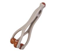 Wooden Y-Shape Finger Roller Massager - Joint Hand Clip Tool | 5.1 Inch (13cm) Compact Size, Natural Wood & PP Construction, Ergonomic Y-Shape Roller Design For Hand, Finger & Joint R