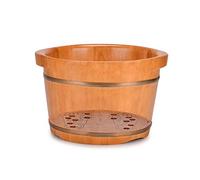WoodenBarrelFootSpaBoisFootBasin,PedicureSpaOakCasks,SmoothandDelicateBarrels,PedicureBowlSpaMassagePedicureBarrels,FootBathBarrel(Size:36cm*24cm)(36cm*24cm) S needed