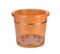 WoodenBarrelFootSpaBoisFootBasin,PedicureSpaOakCasks,SmoothandDelicateBarrels,PedicureBowlSpaMassagePedicureBarrels,FootBathBarrel(Size:36cm*24cm)(39cm*34cm) S needed