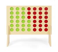 WoodenFun Jeu de société 4 en bois pour enfants - Jeu de stratégie - Jeu de stratégie pour enfants à partir de 3 ans