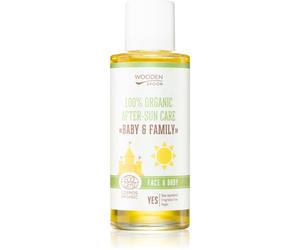 WoodenSpoon Baby & Family huile après-soleil pour visage et corps 100 ml