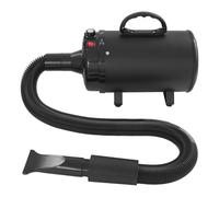 WooDerson Blower Sèche-cheveux électrique professionnel pour animaux de compagnie, 2200 W, vitesse réglable, avec 4 buses différentes, noir