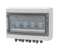 WooDerson Boîte de jonction solaire PV DC1000 V CC avec 8 prises, indice de protection IP65, boîte de distribution avec protection contre les surtensions (DC1000 V 15 A)