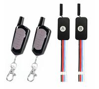 WOODGUILIN Interrupteur radio 2 voies DC sans fil Télécommande DC 5V/12V/24V 3A Mini interrupteur à distance,1 canal radio,pour réglettes d'éclairage,serrures de portes électriques,cloches d'alarme.