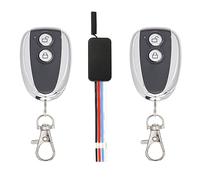 WOODGUILIN Interrupteur sans fil DC 12 V, Interrupteur à distance DC 5V/12V/24V 3A, Interrupteur sans fil 1 canal Mini pour bande lumineuse, Serrure de porte électronique.