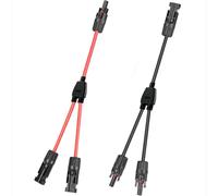 WOODGUILIN Mini Câble solaire Y répartiteur 1Y2 4mm² Connecteur Y