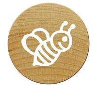 Woodies Mini Tampon Abeille, Bois, Bois, 1,5 x 1,5 x 3 cm