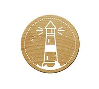 Woodies Tampon Phare, Bois, 3, 4 x 3, 5 cm