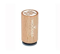 Woodies WM0307 Mini Tampon Just Married, Bois, Bois, 1,5 x 1,5 x 3 cm