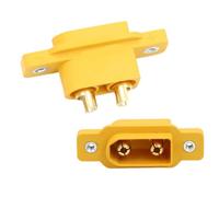 WoodJest 1 2 5 10 pièces Amass XT90NE avec Panneau intégré M2 5 écrous avec siège Fixe pour connecteur d'avion RC XT90NE M XT90E M(10pcs)