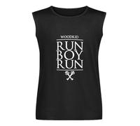 Woodkid Run Boy Run Mens T-Shirt Unisex Sleeveless Tops Black Vest Tank Tee M