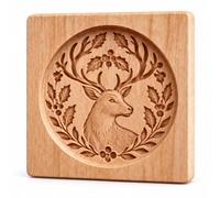 Woodland Animal Cookie Mold, Christmas Holiday DIY Baking Tools (A) | 3D Embossing Cutter, Fox & Squirrel Designs