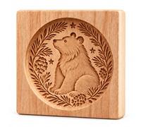 Woodland Animal Cookie Mold, Christmas Holiday DIY Baking Tools (C) | 3D Embossing Cutter, Fox & Squirrel Designs